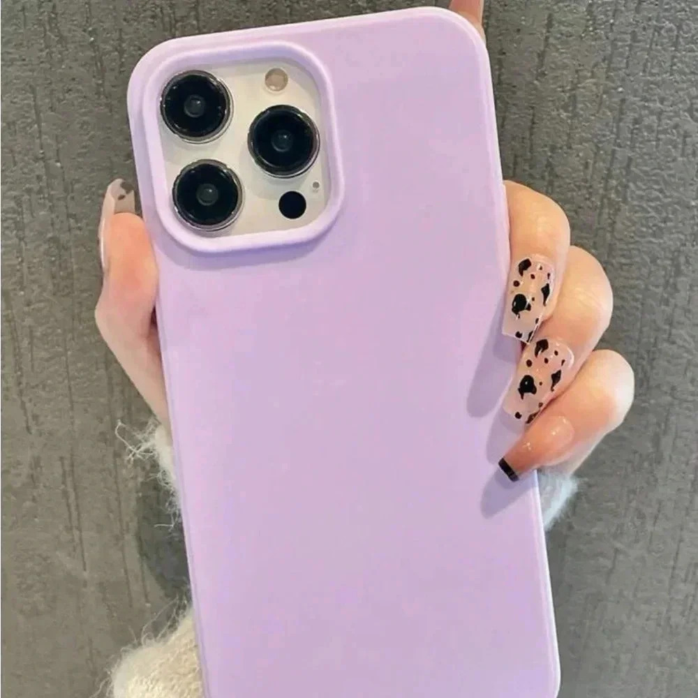⚠️Clearance iPhone 14/Pro/Pro Max Solid Purple Phone Case - Picture 2 of 4
